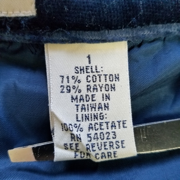 GAP Blue Velvet Mini Skirt - Picture 8 of 8